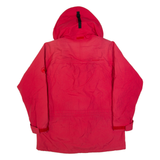 MAMMUT Womens Rain Jacket Red Hooded L