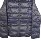 GUESS Womens Puffer Coat Purple M