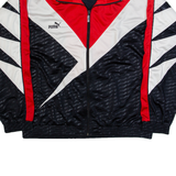 PUMA Mens Track Jacket Blue Striped L