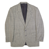 RENATO CAVALLI Mens Blazer Jacket Black Wool Check M