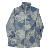 Womens Jacket Blue Crazy Pattern UK 20