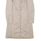 KAREN MILLEN Womens Jacket Beige Geometric UK 8