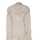 KAREN MILLEN Womens Jacket Beige Geometric UK 8