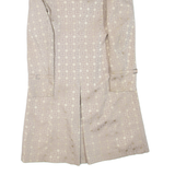 KAREN MILLEN Womens Jacket Beige Geometric UK 8
