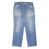 DICKIES Workwear Mens Jeans Blue Regular Straight Stone Wash W36 L30