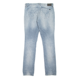 CALVIN KLEIN JEANS Distressed Womens Jeans Blue Slim Skinny Stone Wash W31 L32