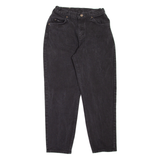 LEE Womens Jeans Black Regular Mom W26 L26