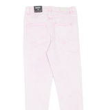 DIESEL High Rise Womens Jeans Pink Slim Skinny Acid Wash W28 L26