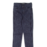 GUESS 1981 Snakeskin Print Womens Jeans Blue Slim Skinny W25 L29