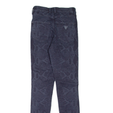 GUESS 1981 Snakeskin Print Womens Jeans Blue Slim Skinny W25 L29
