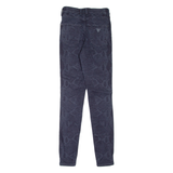 GUESS 1981 Snakeskin Print Womens Jeans Blue Slim Skinny W25 L29