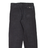HAPPY LIFE Pleated Mens Jeans Black Relaxed Tapered W32 L32