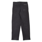 HAPPY LIFE Pleated Mens Jeans Black Relaxed Tapered W32 L32