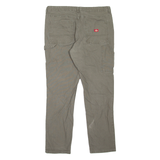 DICKIES Carpenter Workwear Womens Jeans Green Slim Tapered W36 L31