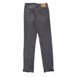 LEVI'S Low Pitch BIG E Womens Jeans Grey Slim Straight Stone Wash W24 L31