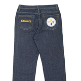 NFL Pro Line Pittsburgh Steelers Mens Jeans Blue Regular Straight W33 L30
