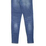 DIESEL High Waist Womens Jeans Blue Slim Skinny Stone Wash W27 L30