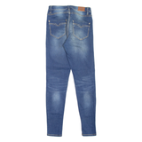 DIESEL High Waist Womens Jeans Blue Slim Skinny Stone Wash W27 L30