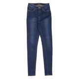 DIESEL High Waist Womens Jeans Blue Slim Skinny Stone Wash W24 L32