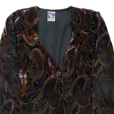 YESSICA Womens Jacket Black Floral M