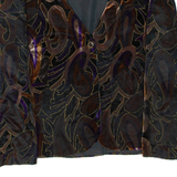 YESSICA Womens Jacket Black Floral M
