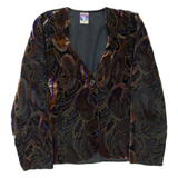 YESSICA Womens Jacket Black Floral M