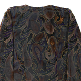 YESSICA Womens Jacket Black Floral M