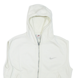 NIKE Womens Track Gilet White Hooded L