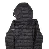 DKNY Womens Puffer Jacket Black Hooded S