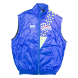 JOPA El Campero Husqvarna Mens Track Gilet Blue Crazy Pattern M