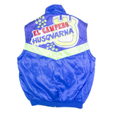 JOPA El Campero Husqvarna Mens Track Gilet Blue Crazy Pattern M