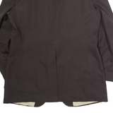COMFORT WORSTED Mens Blazer Jacket Brown Wool L