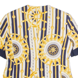 LE BAMBOLE Womens Blazer Jacket White 90s Crazy Pattern UK 16