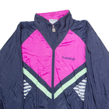 HUMMEL STV Marbach Mens Shell Jacket Blue Nylon 90s Colourblock L