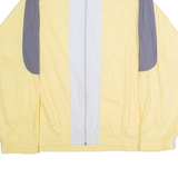 RODEO Mens Windbreaker Jacket Yellow 90s Colourblock L