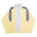 RODEO Mens Windbreaker Jacket Yellow 90s Colourblock L