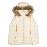 PAUL & SHARK Womens Puffer Coat Gold Hooded L