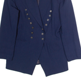 EXTENZO Womens Blazer Jacket Blue 90s UK 12