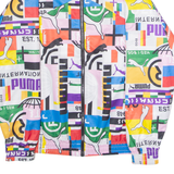 PUMA Mens Windbreaker Jacket Pink Crazy Pattern M