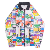 PUMA Mens Windbreaker Jacket Pink Crazy Pattern M