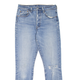 LEVI'S 501S Jeans Distressed Womens Blue Skinny Straight Stone Wash W27 L27