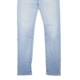 LEVI'S 519 Jeans Distressed Mens Blue Slim Skinny Stone Wash W31 L34