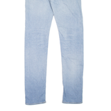 LEVI'S 519 Jeans Distressed Mens Blue Slim Skinny Stone Wash W31 L34