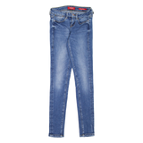 GUESS Low Rise Womens Jeans Blue Slim Skinny Stone Wash W24 L29