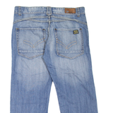 DIESEL Hudson Mens Jeans Blue Relaxed Straight Stone Wash W36 L25