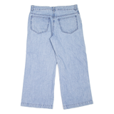 CALVIN KLEIN JEANS Floral Womens Jeans Blue Relaxed Wide-Leg W32 L26