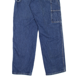 DICKIES Carpenter Workwear Womens Jeans Blue Relaxed Straight W26 L29