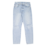 LEVI'S Altered Distressed Mens Jeans Blue Slim Tapered Stone Wash W31 L31