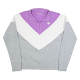 FILA Womens Sweatshirt Grey 1/4 Zip M