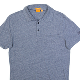 HUGO BOSS Slim Fit Mens Polo Shirt Blue S